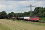 139 314-9 mit einem gemischten Gterzug in Ratingen-Lintorf am 08.08.2012