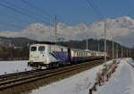 139 133 mit einem Sonderzug fr das Hahnenkammrennen in Kitzbhel am 26.01.2013 bei Schmiedboden.