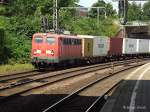 139 285-1 zog einen intermodal am 31.07.13 durch harburg