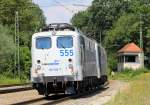 139 555 + 312 von Lokomotion als Lz am 20. August 2013 in Aling.