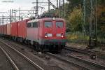 139 285-1 zog am 21.10.13 einen intermodal durch hh-harburg