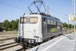 Nachschuss auf 139 558-1 der rail adventure, die am 18.08.2014 als Lz den Bahnhof Vilshofen a.d.