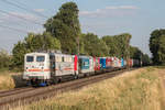 139 135 führte am 01. Juli 2019 den DGS 69050, inklusive der 185 665, von München nach Köln-Eifeltor an, hier bei Bornheim.