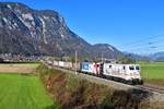 139 135 + 185 665 mit DGS 43119 am 26.10.2019 bei Langkampfen. 