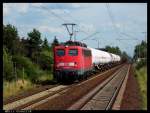 139 309 mit einem gemischten Güterzug bei Vöhrum