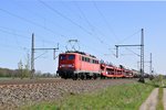 DB Cargo 139 314 mit gemischtem Güterzug in Richtung Wunstorf (Dedensen-Gümmer, 21.04.16).