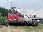 140 459-9 unterwegs zum Seehafen Rostock.