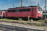 Einheitslok 140 793 in r/w am 18.07.2003 im Bw. Mannheim