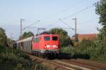 140 535-6 mit gemischtem Gterzug --> HLI in Limmer am 02.