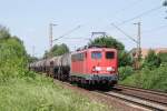 140 516-6 mit Kesselwagenzug in Hannover Limmer 02.06.09