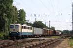 140 423 mit einem gemischten Gterzug in Richtung Verden am 08.07.2010 in Eystrup