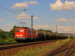 DB Cargo 140 169-4 mit Kesselwagen Richtung Groheringen, in Naumburg (Saale); 06.09.2010