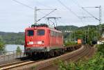DB 140 028-2 am 11.8.2011 bei Linz( Rhein ).