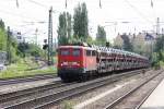 Eine der schnsten Loks wie ich finde (BR 140 368-2) kam am 31.05.2011 nach Mnchen. Hier bei der Durchfahrt am Heimeranplatz.