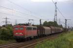 Die 140 621-4 fuhr am 29.08.2011 durch Ahlten.
