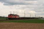 140 843-4 + 140 791-5 zogen den leeren Andernacher durch Neuss-Allerheiligen am 19.04.2012