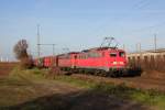 140 799-8 & 140 861-6 in Porz Wahn am 02.12.2013