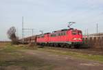 140 837-6 & 140 xxx-x bei Porz Wahn am 18.01.2014