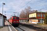 140 846 und 140 833 mit einem Kesselzug in Grokarolinenfeld (17.01.2007)
