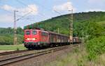 140 811 mit EK 537xx Hannover-Linden - Göttingen Gbf am 25.05.2015 bei Salzderhelden