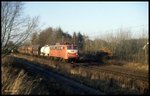 140745 am 13.01.1998 um 10.07 Uhr bei Osnabrück - Hellern auf der  Rollbahn  in Richtung Norden.
