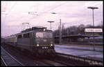 Am 27.1.1990 kam 140796 zu internationalen D-Zug Ehren.
