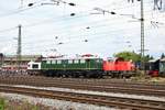 DB Museum E40 128 am 16.06.18 in Koblenz Lützel beim Sommerfest von einen Gehweg aus fotografiert