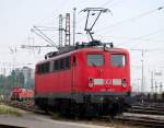 Eine E-Lok 140 798-0 auf dem Rangierbhnhof Hagen-Vorhalle.