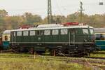 E40 128 DB im DB Museum Koblenz, November 2024.