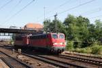 140 216-3 + 155 019-3 als Lz in Mainz Bischofsheim am 15.07.2008