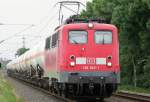 Die 140 043-1 zieht einen Gz Richtung Mgladbach am 27.05.2009 in Geilenkirchen