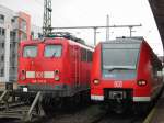 Hier sieht man das Treffen zwischen der 425-610 (110) und  der 140-247.