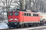 Die 140 792-3 in Ratingen-Lintorf am 26.01.2010