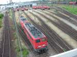 140-070 und 185-007 am 9.7.2005 in Mannheim Rbf, beim rangieren.