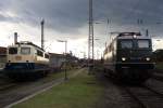 E 40 128 neben 140 423 hat man auch nicht jeden Tag am 18.09.2010 standen beide nebeneinander im BW Osnbrck.