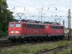 140 789-9 und 140 838-4 manvrieren als LZ in Aachen-West.