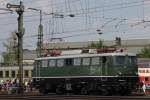Die E40 128 am 21.5.11 bei der Lokparade in Koblenz-Ltzel.