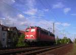 140 119 (mit Zusatzscheinwerfern) am Abend des 08.06.06 in Eisenach unterwegs in Richtung Bebra.