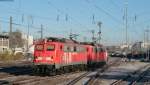 140 855-8 und 808-7 beim Rangieren in Villingen 31.10.12