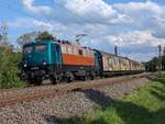 140 850-9 der Bayernbahn mit dem Henkelzug zwischen Winterhausen und Heidingsfeld am 22.07.2024.
