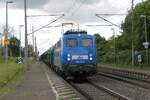 140 042-4 PRESS mit einem G�terzug in Ochtmersleben, 03.06.2026
