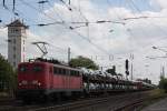 EGP 140 876 am 6.8.13 mit einem Autozug in Verden (Aller).