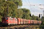 RBH 161 (140 772)+RBH 165 (140 801) am 16.9.13 mit einem Kohlezug in Ratingen-Lintorf.
