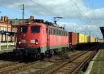 Am 27.09.2014 kam die 140 876-4 von der EGP aus Richtung Magdeburg nach Stendal und fuhr weiter in Richtung Salzwedel.