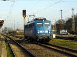 Am 28.10.2014 fuhr die 140 041-5 von der Press aus Stendal nach Borstel bei Stendal .