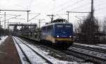 Am 31.01.2015 kam die 140 866-5 von der evb Logistik aus Richtung Braunschweig nach Niederndodeleben und fuhr weiter in Richtung Magdeburg .
