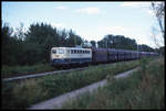 140390 ist hier am 9.7.1999 mit einem Kohle Leerzug bei Osnabrück Hellern in Richtung Ruhrgebiet unterwegs.