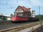 140 379 mit einem gterzug bei Weinheim