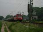 BR 140 024 mit lzug richtung aachen in Geilenkirchen am km 29.0