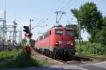 140 825-1 + 140 815-2 mit dem 61173 nach Neuwied am Km 28,190 am 09.06.2008